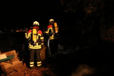 Korb: Vergessenes Lagerfeuer verursacht Feuerwehreinsatz